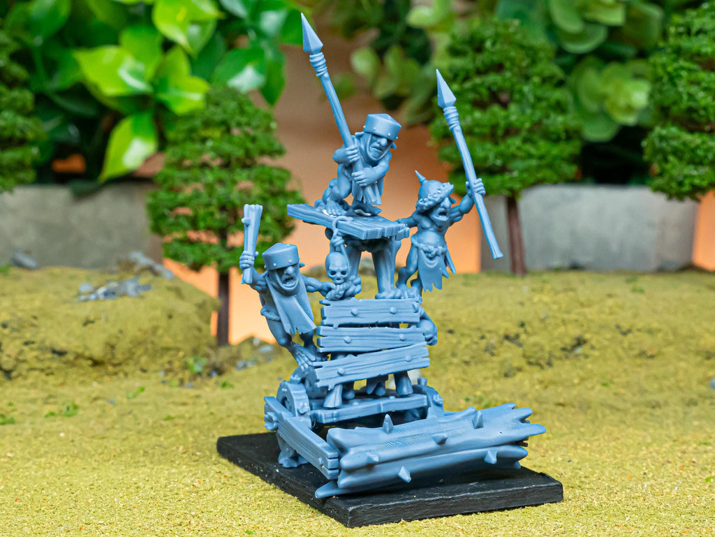 Steppe Goblors Roller miniature - in 12K - by Highlands Miniatures