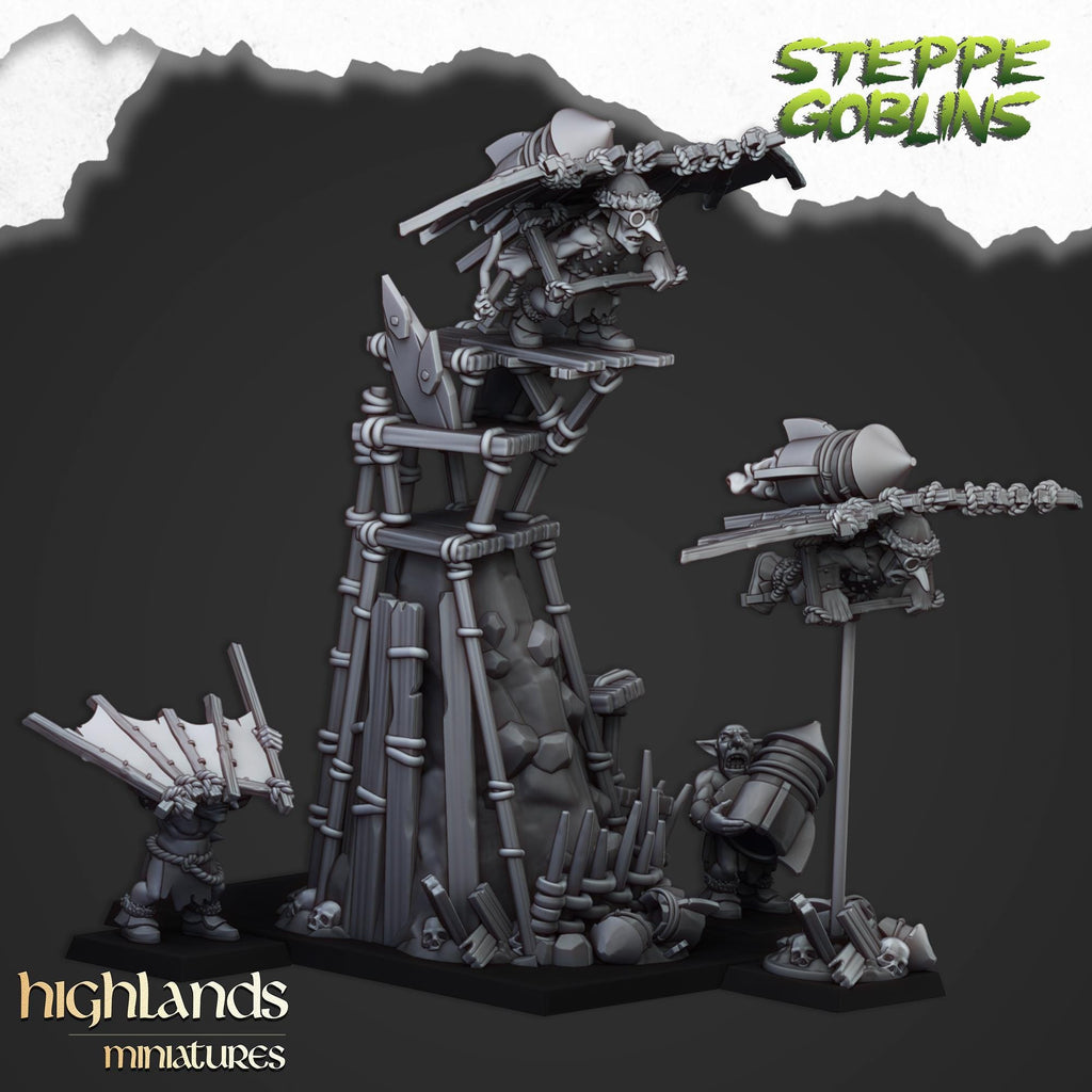 Flying Steppe Goblins miniature - in 12K - by Highlands Miniatures