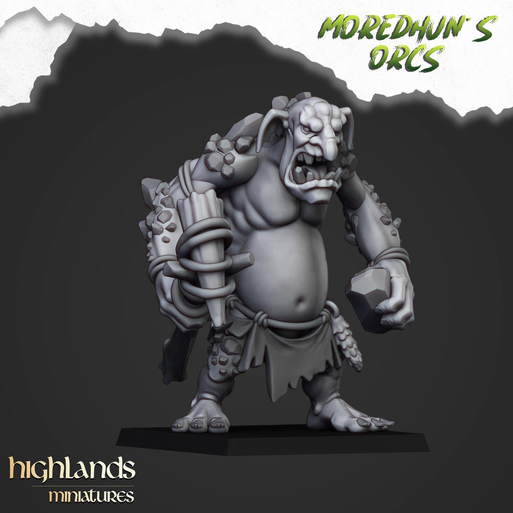 Cave Trolls miniature - in 12K - by Highlands Miniatures