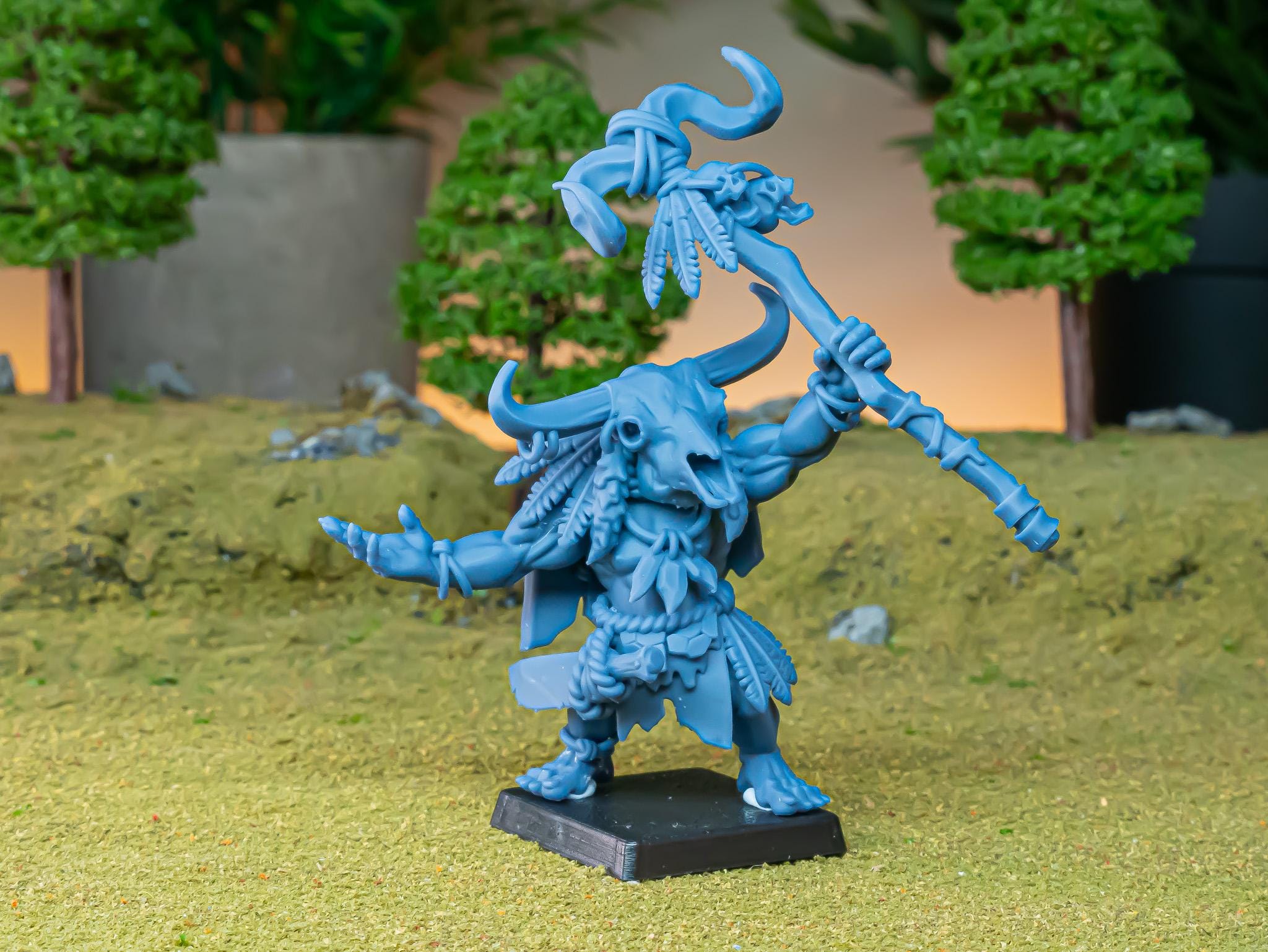 Cave Orc Shaman miniature - in 12K- by Highlands Miniatures