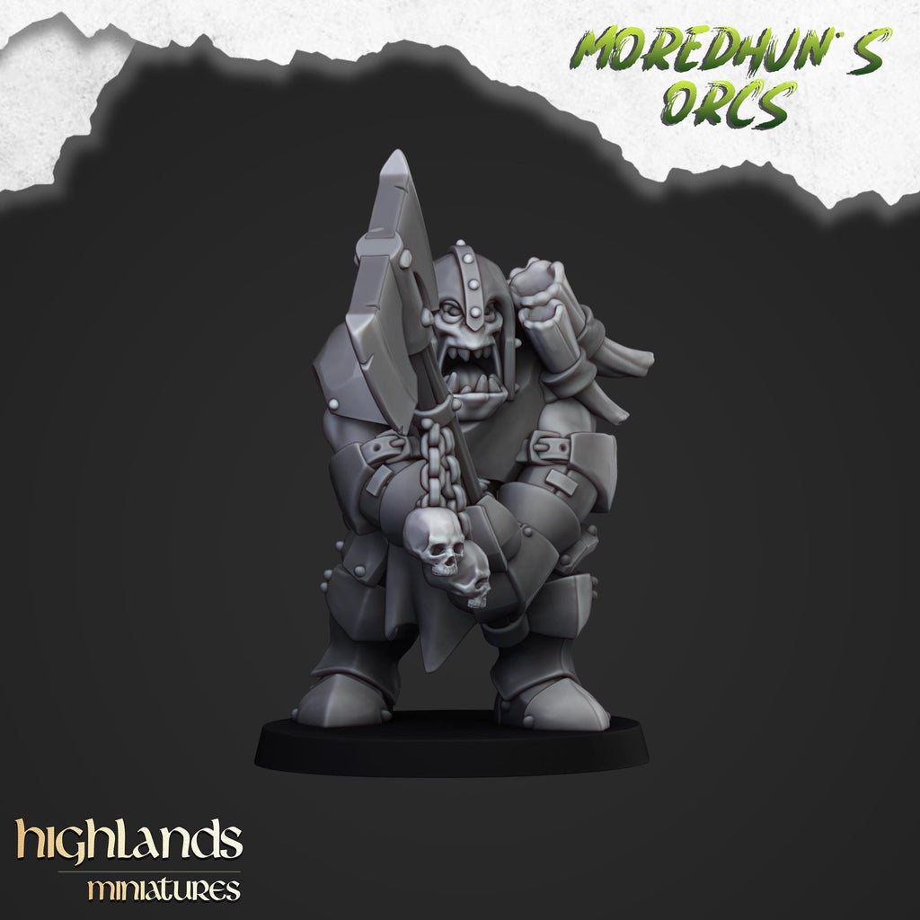 Armoured Orcs  miniature - in 12K- by Highlands Miniatures