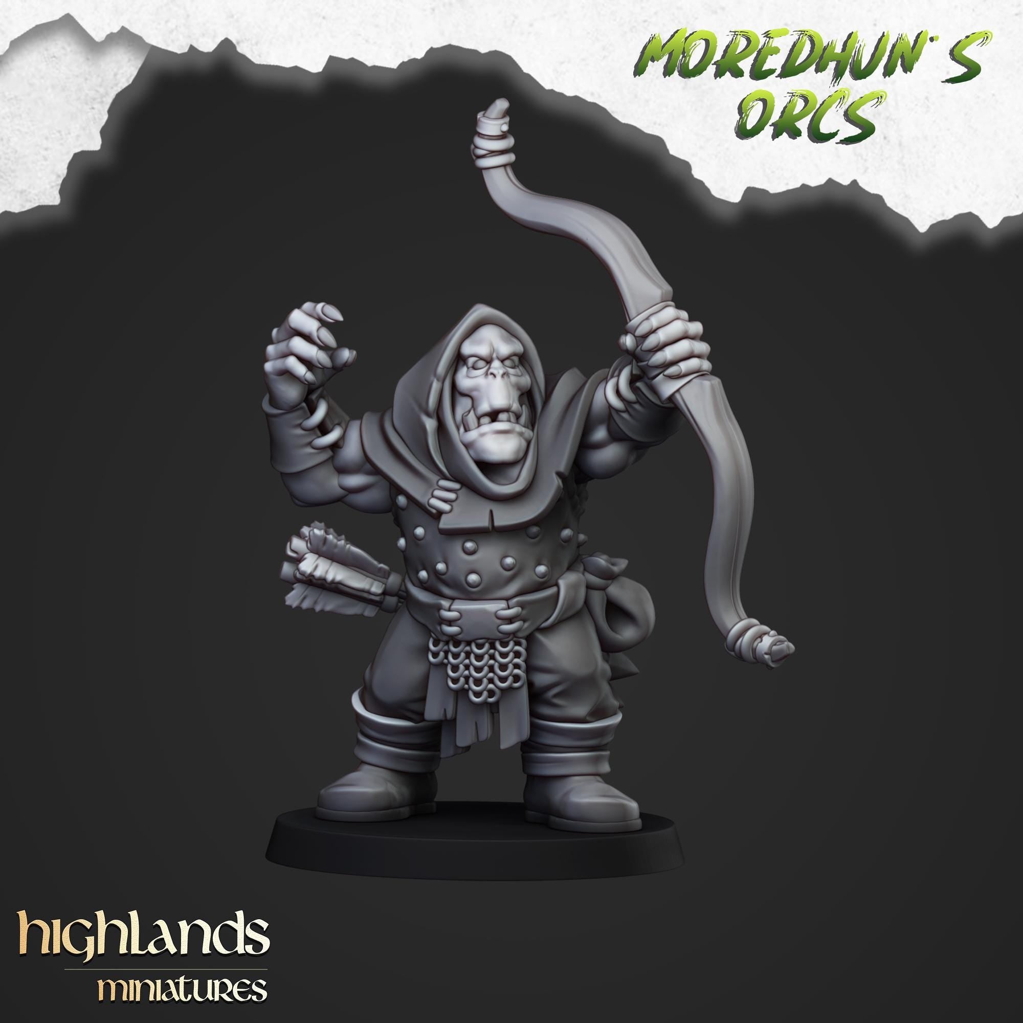Orc Archers  miniature - in 12K- by Highlands Miniatures