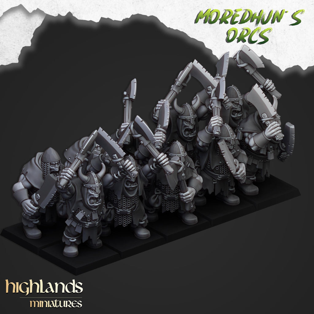 Orc Warriors  miniature - in 12K- by Highlands Miniatures