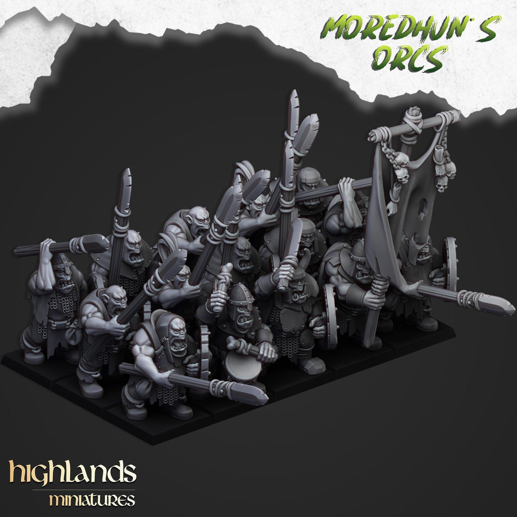 Orc Warriors  miniature - in 12K- by Highlands Miniatures
