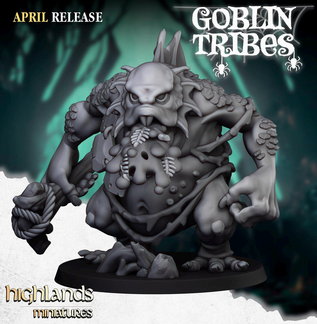 Swamp Trolls miniature - in 12K - by Highlands Miniatures