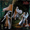 Evergreen Elves Glade Avengers Command Group - in 12k- by The Beholder Miniatures