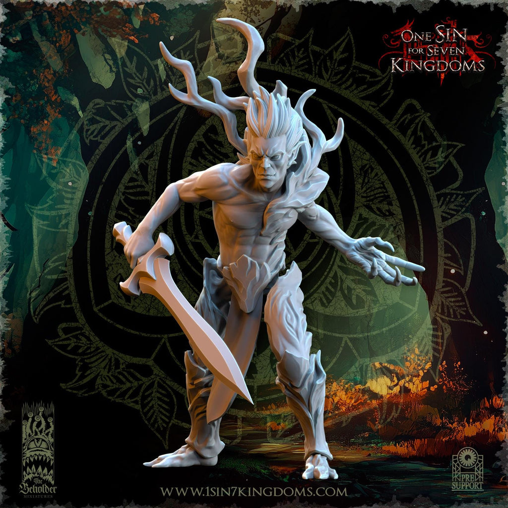 Evergreen Elves Spirits of the Forest- in 12k- by The Beholder Miniatures