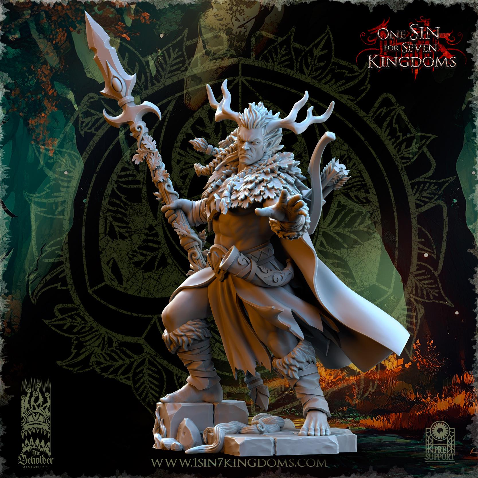 Oberon, Lord of the Woods - in 12k- by The Beholder Miniatures