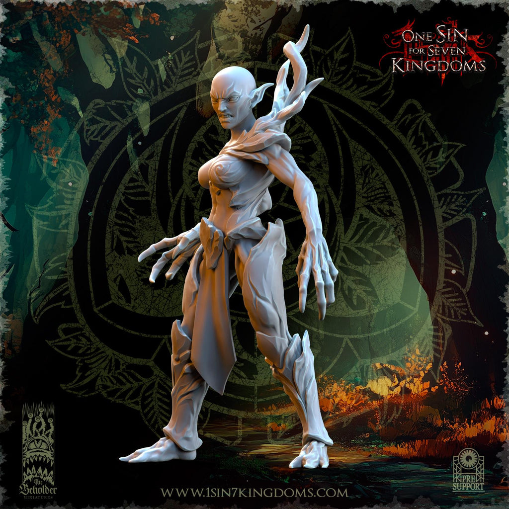 Evergreen Elves Invocations of the Forest - in 12k- by The Beholder Miniatures