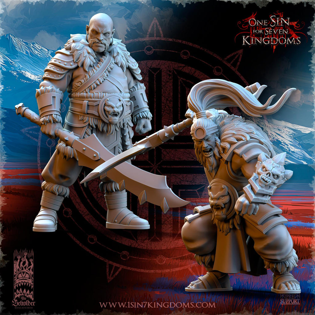 Astarii Dynasty Mercenary Ogres - in 12k- by The Beholder Miniatures