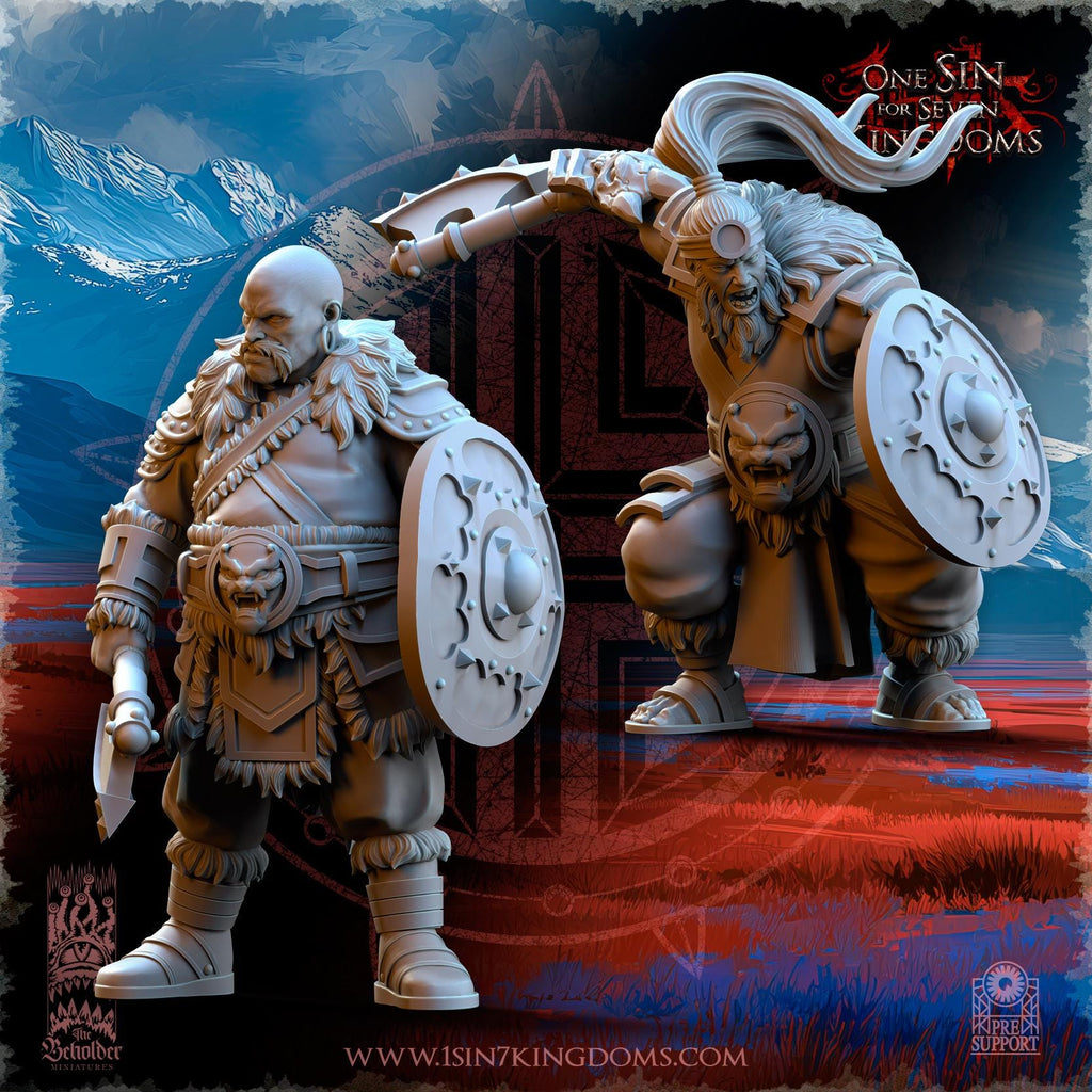 Astarii Dynasty Mercenary Ogres - in 12k- by The Beholder Miniatures