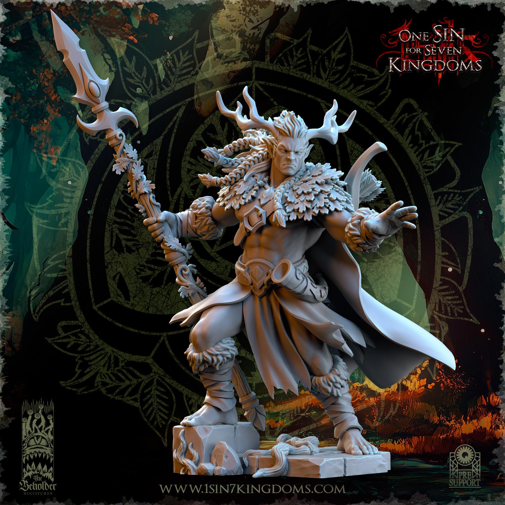 Oberon, Lord of the Woods - in 12k- by The Beholder Miniatures