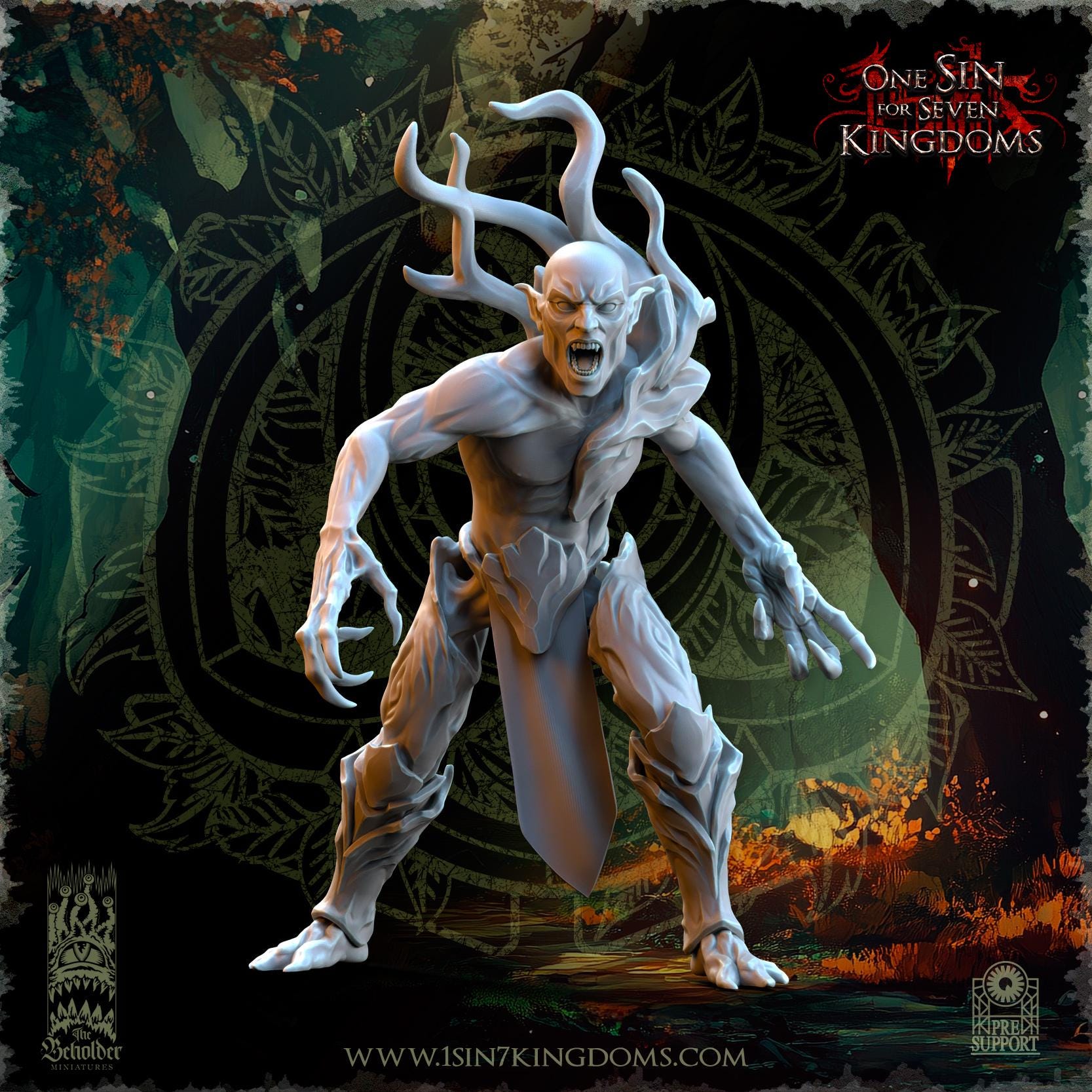 Evergreen Elves Invocations of the Forest - in 12k- by The Beholder Miniatures