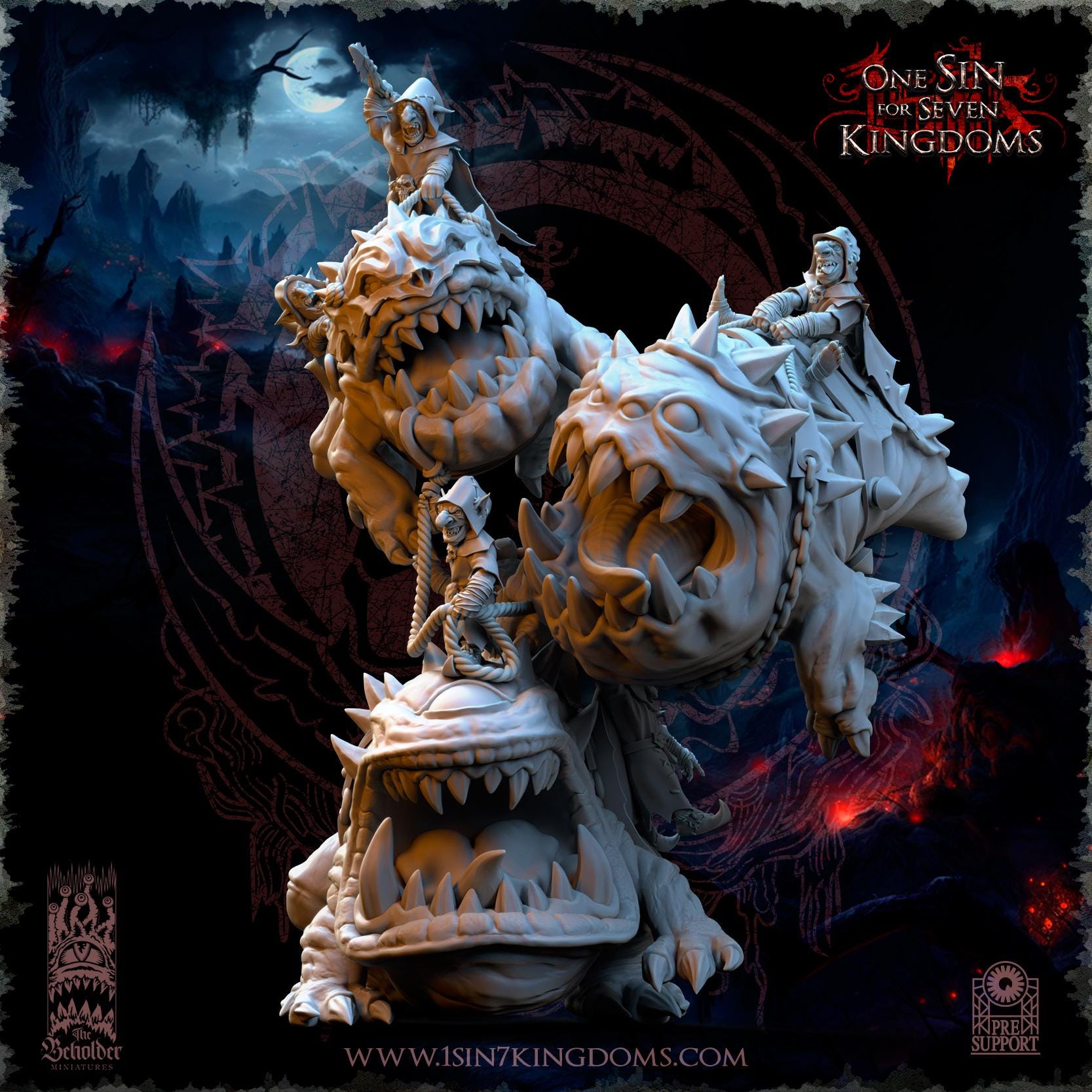 The Black Horde Kavehorror Madness miniature - in 12K - by The Beholder Miniatures