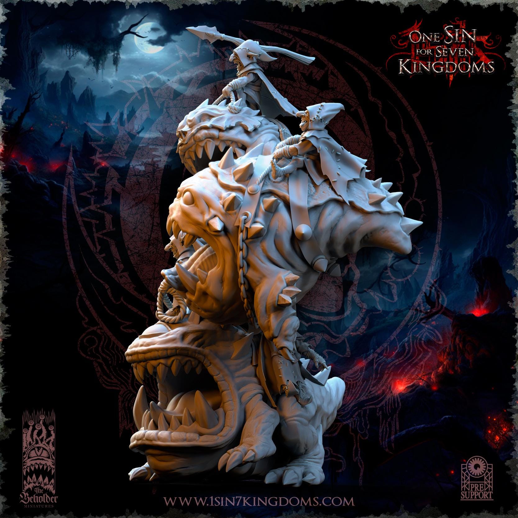 The Black Horde Kavehorror Madness miniature - in 12K - by The Beholder Miniatures