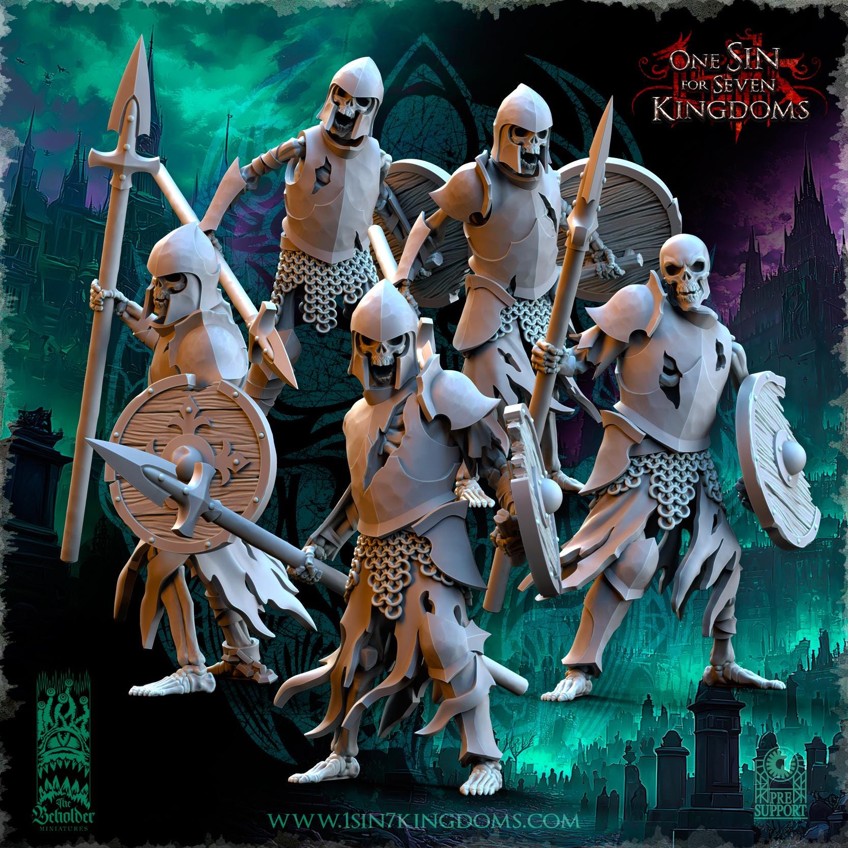 Undying Legions Warriors - in 12k- by The Beholder Miniatures