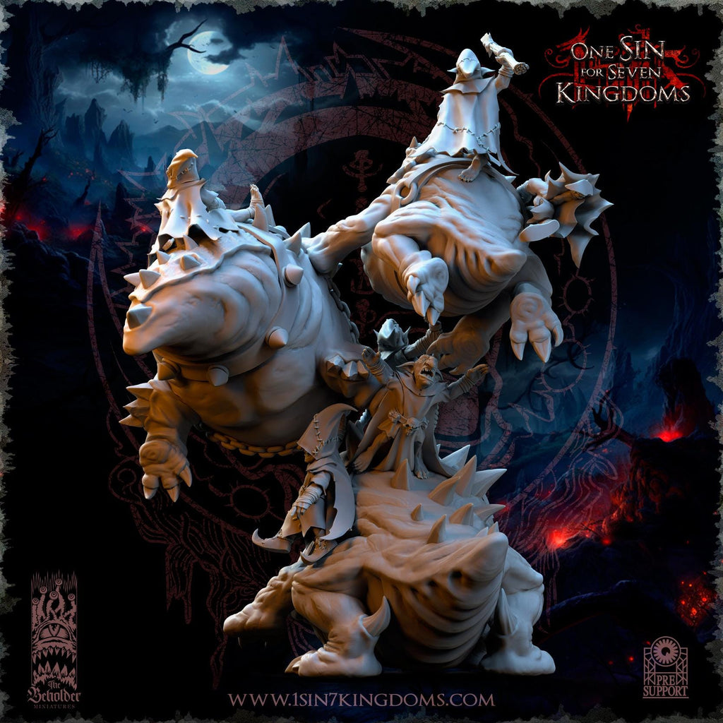 The Black Horde Kavehorror Madness miniature - in 12K - by The Beholder Miniatures