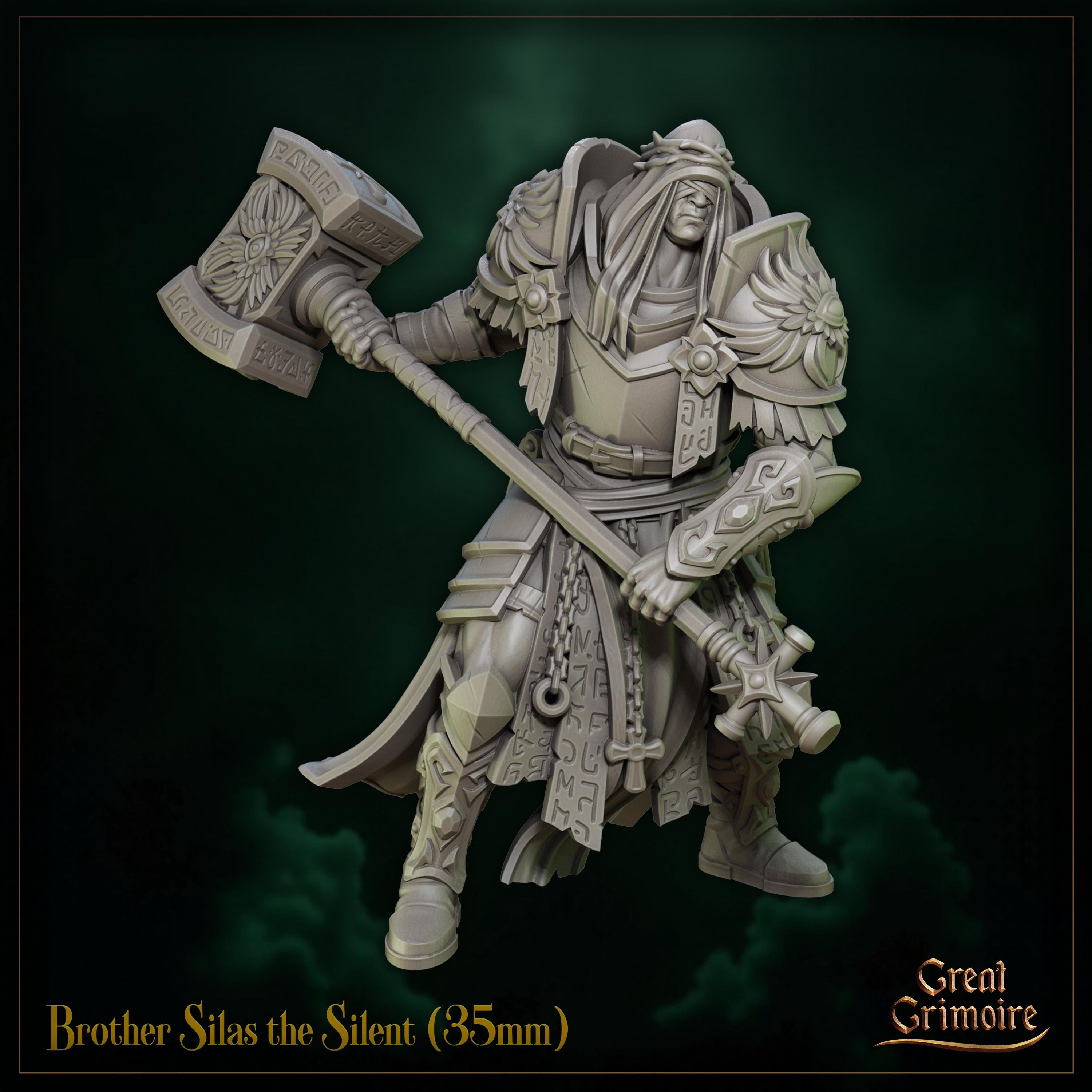 Brother Silas the Silent - in 12k - by Great Grimoire