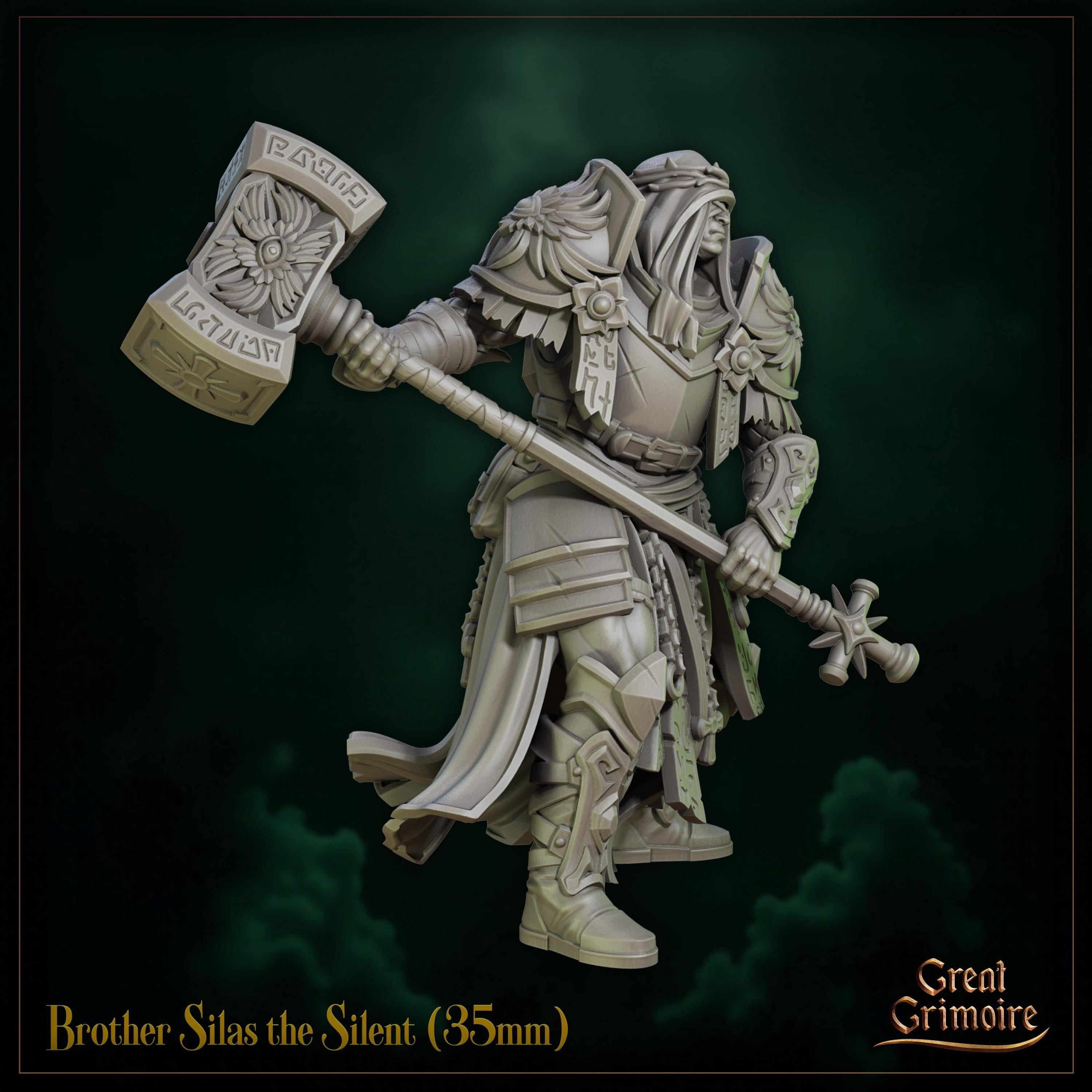 Brother Silas the Silent - in 12k - by Great Grimoire