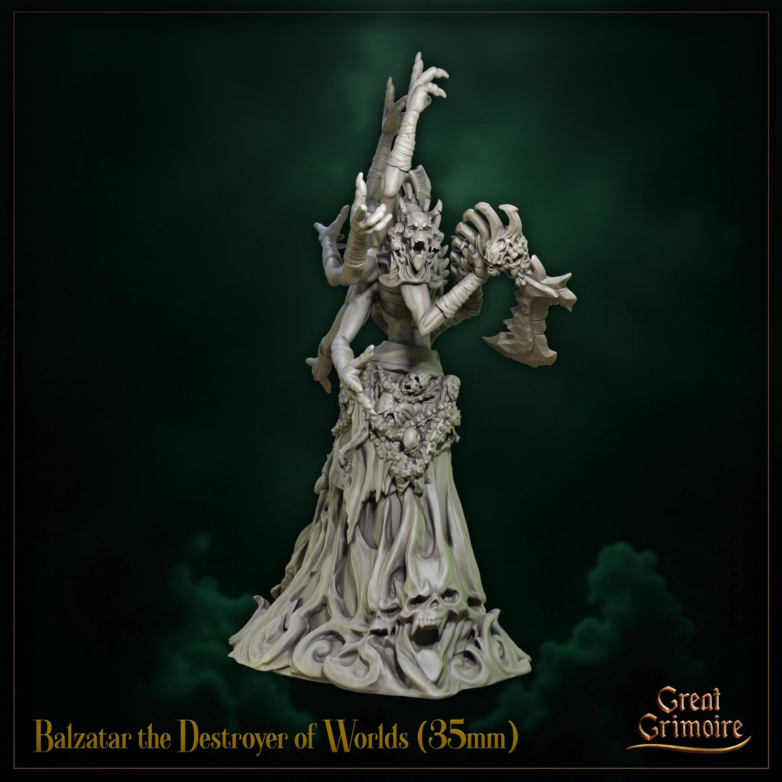 Balzatar the Destroyer of Worlds  - in 12k - by Great Grimoire