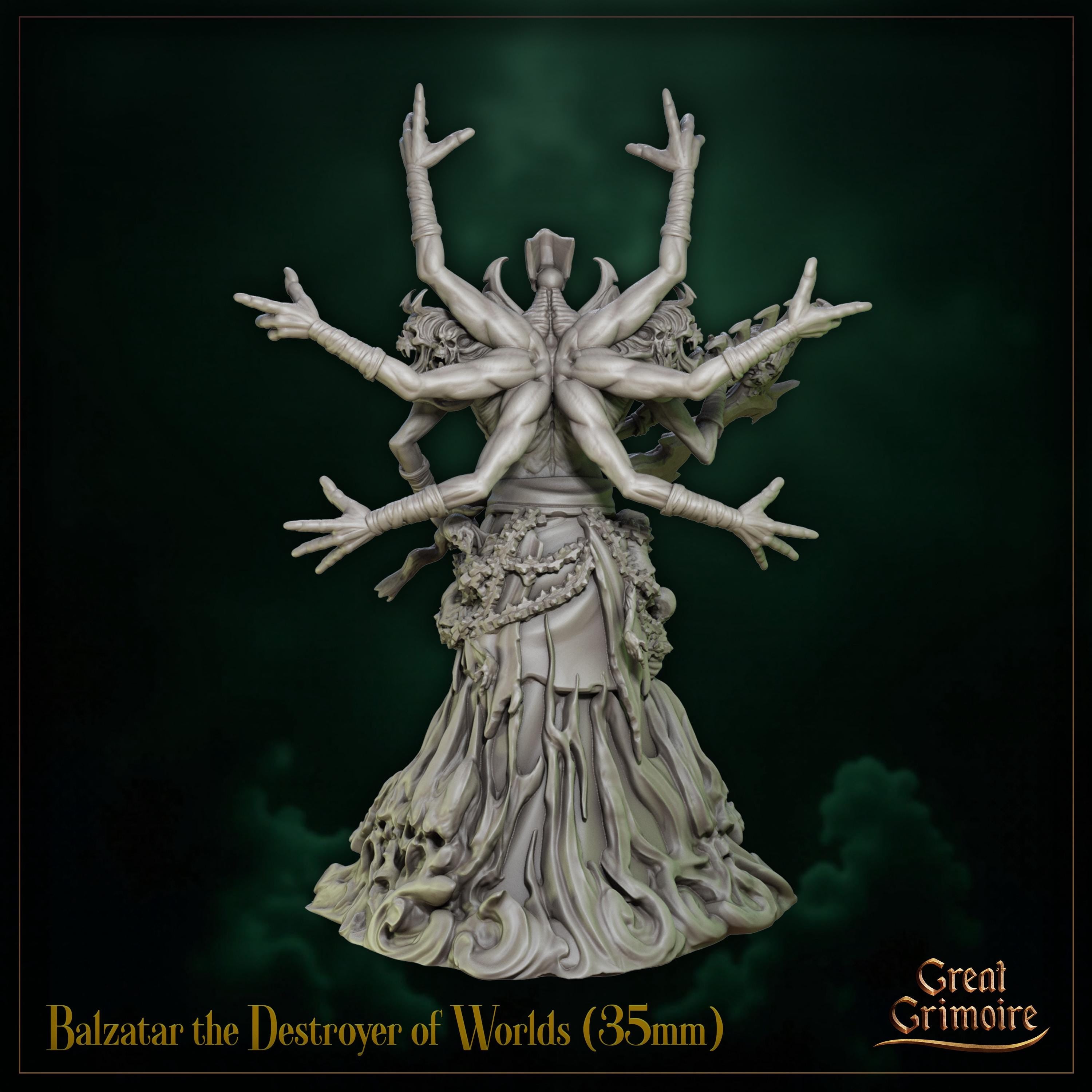 Balzatar the Destroyer of Worlds  - in 12k - by Great Grimoire