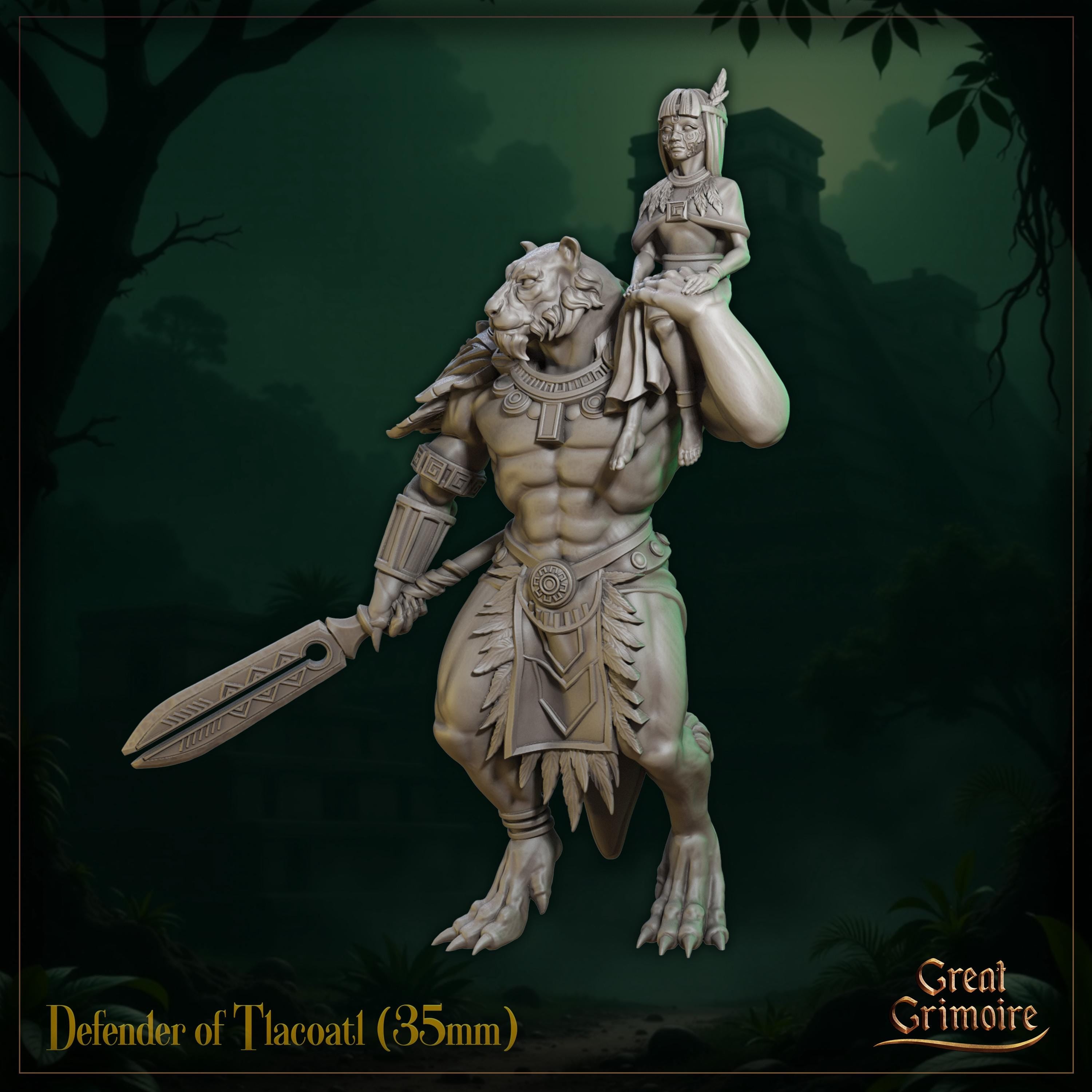 Defender of Tlacoatl - in 12k - by Great Grimoire