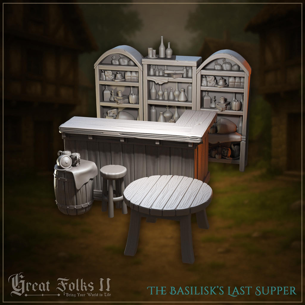 The Basilisk’s Last Supper - in 12k - by Great Grimoire