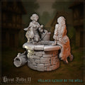 Village Gossip by the Well - in 12k - by Great Grimoire
