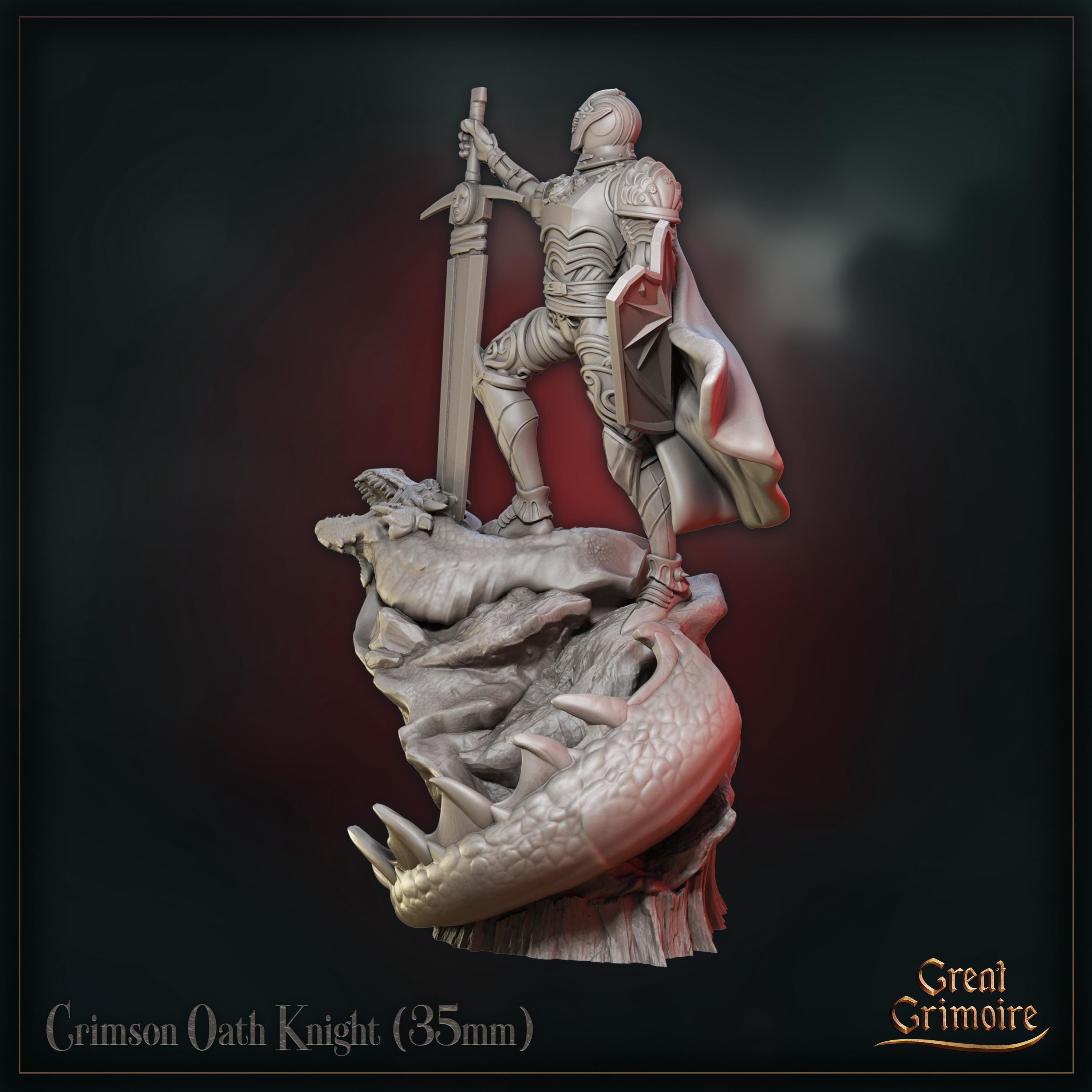 Crimson Oath Knight - in 12k - by Great Grimoire