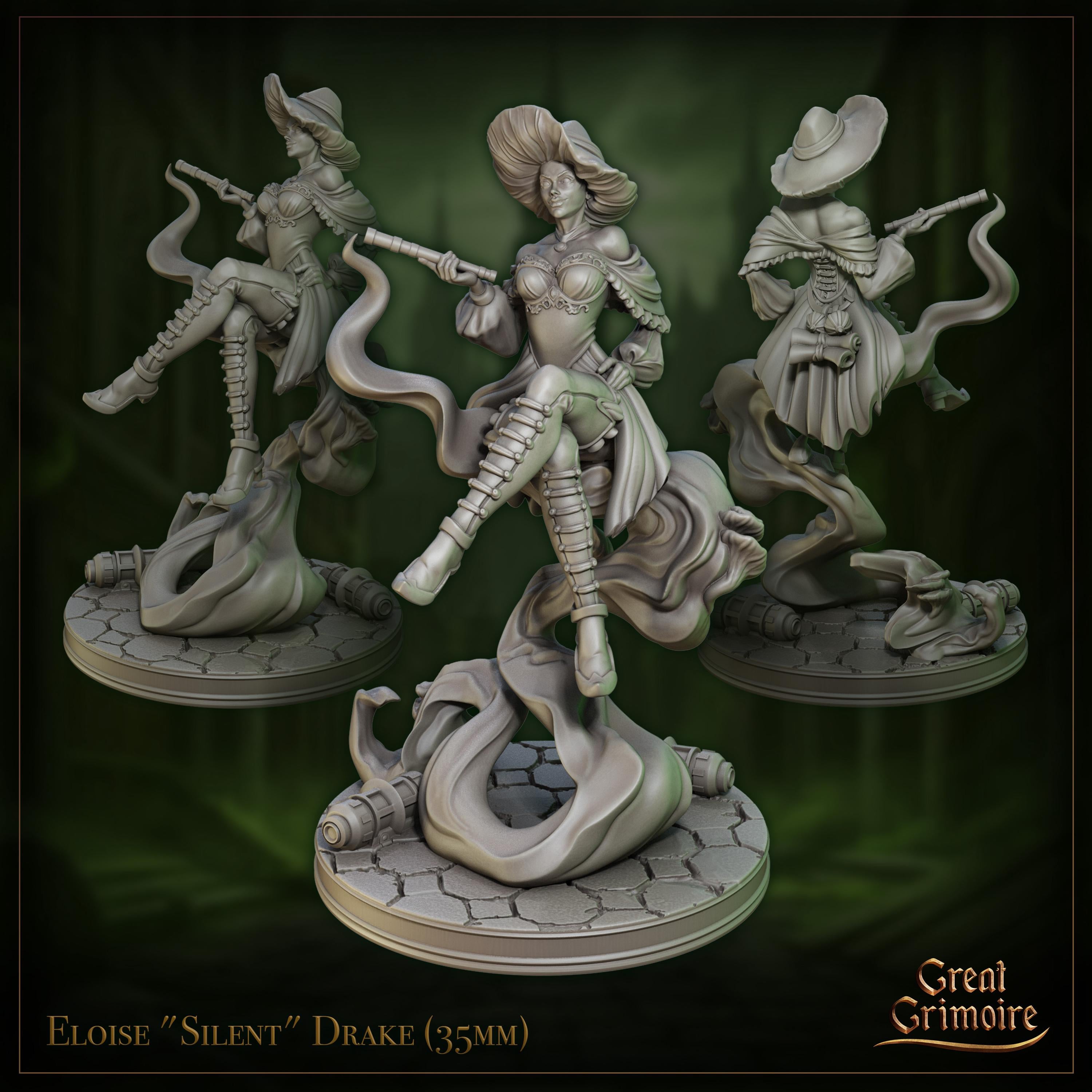 Eloise "Silent" Drake - in 12k - by Great Grimoire