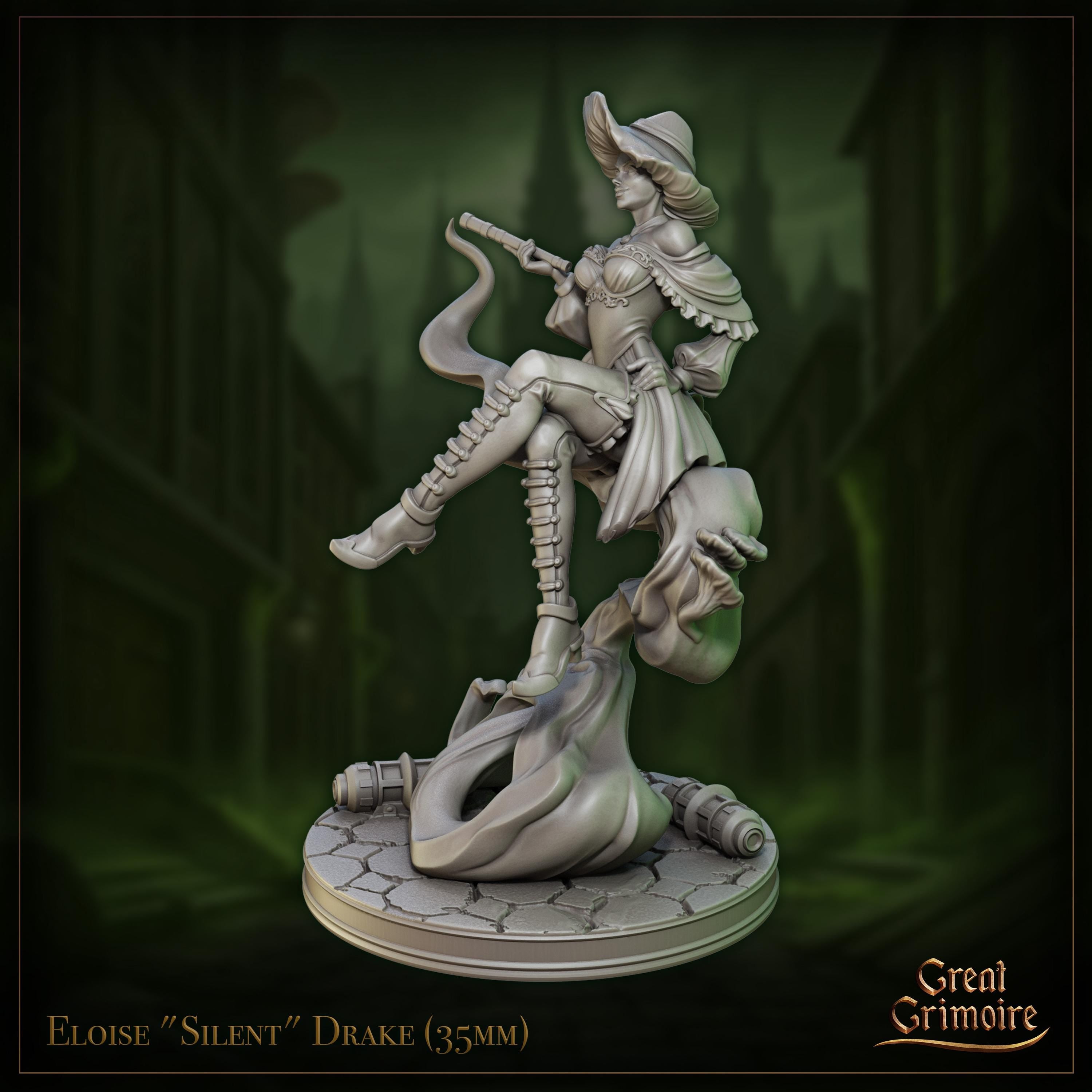 Eloise "Silent" Drake - in 12k - by Great Grimoire