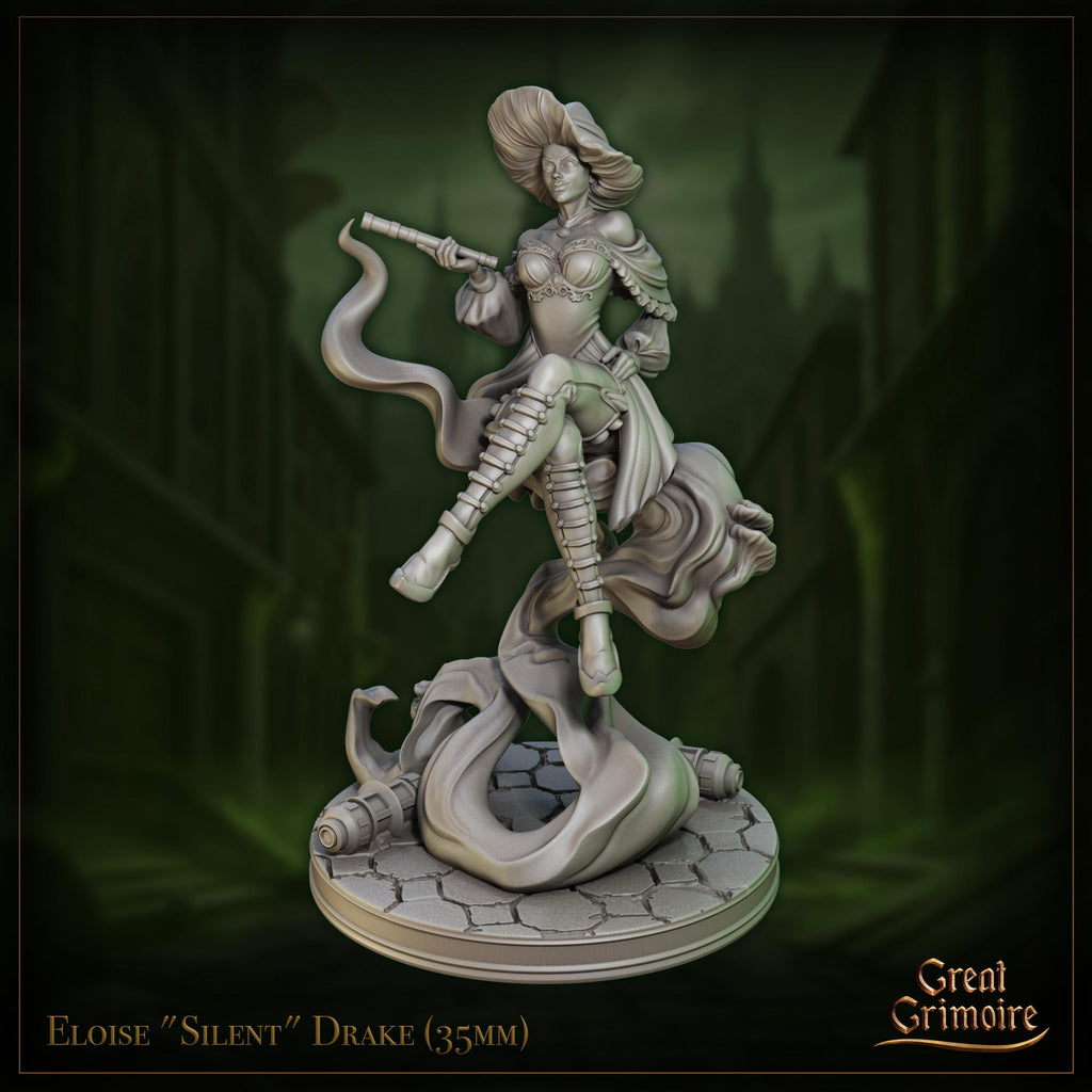 Eloise "Silent" Drake - in 12k - by Great Grimoire