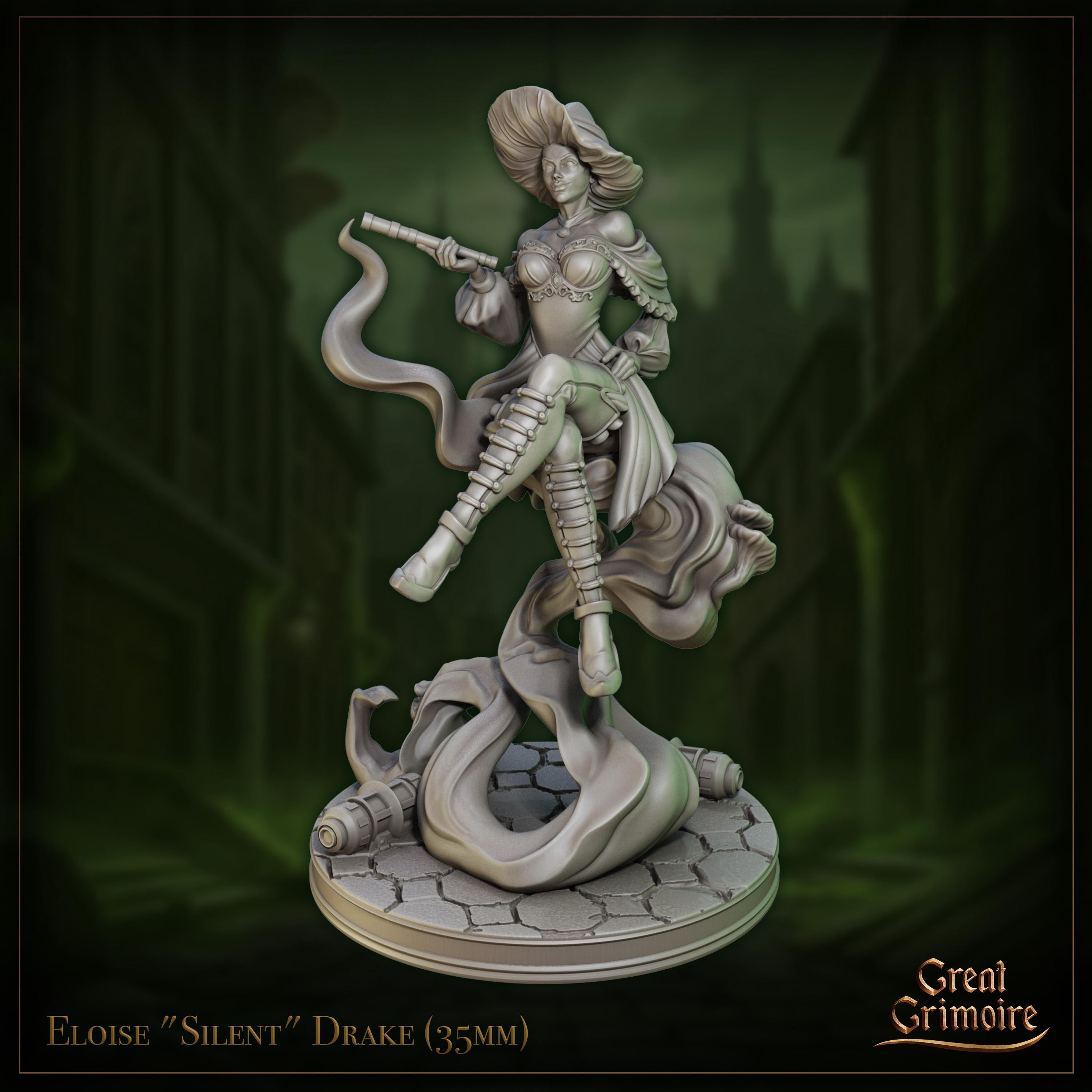 Eloise "Silent" Drake - in 12k - by Great Grimoire