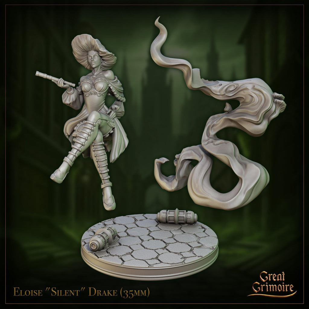 Eloise "Silent" Drake - in 12k - by Great Grimoire