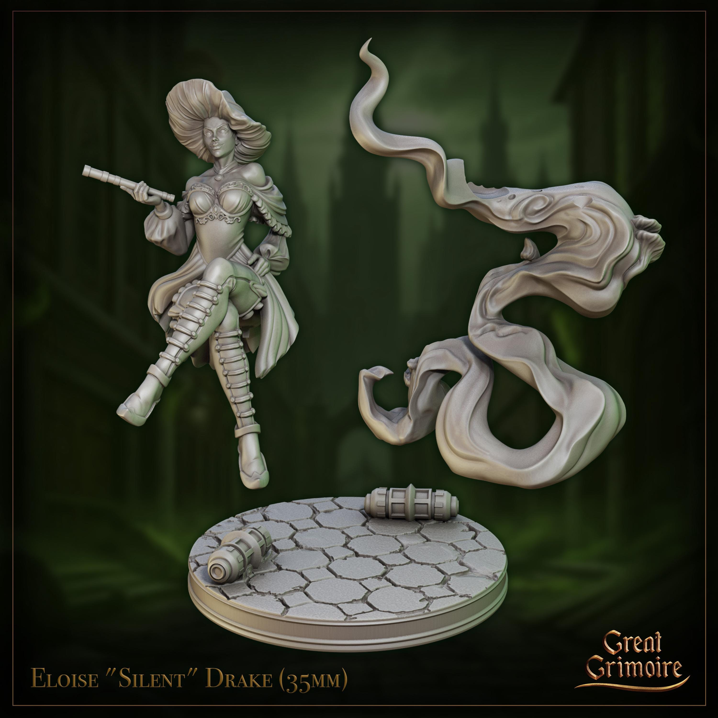 Eloise "Silent" Drake - in 12k - by Great Grimoire