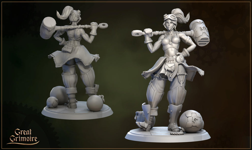Fuze, the Quantum Smasher miniature - in 12k - by Great Grimoire
