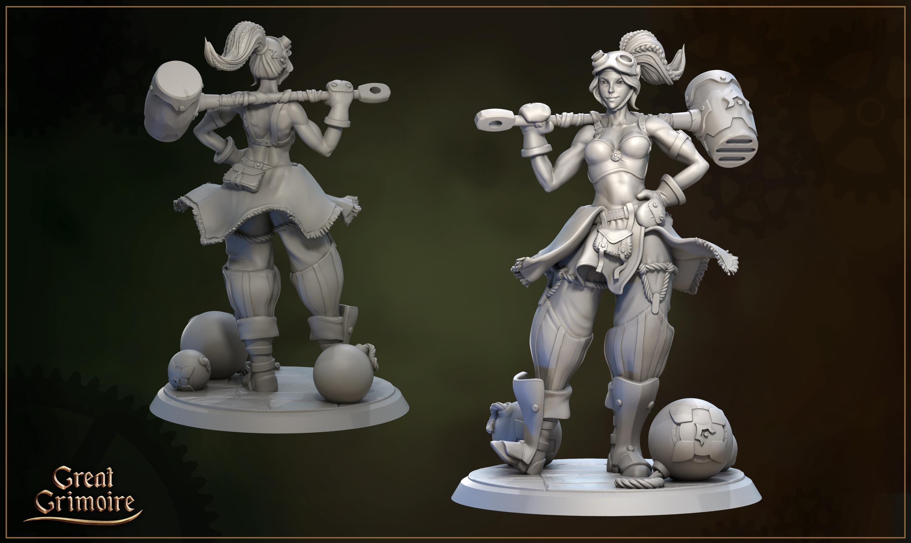 Fuze, the Quantum Smasher miniature - in 12k - by Great Grimoire