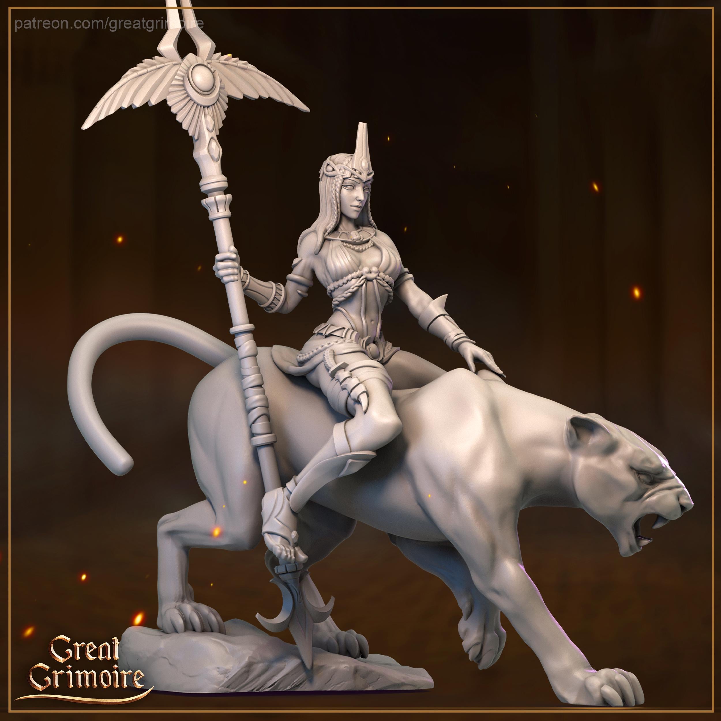 Dalia Miniature – 12k Resin Model, Grimoire Design