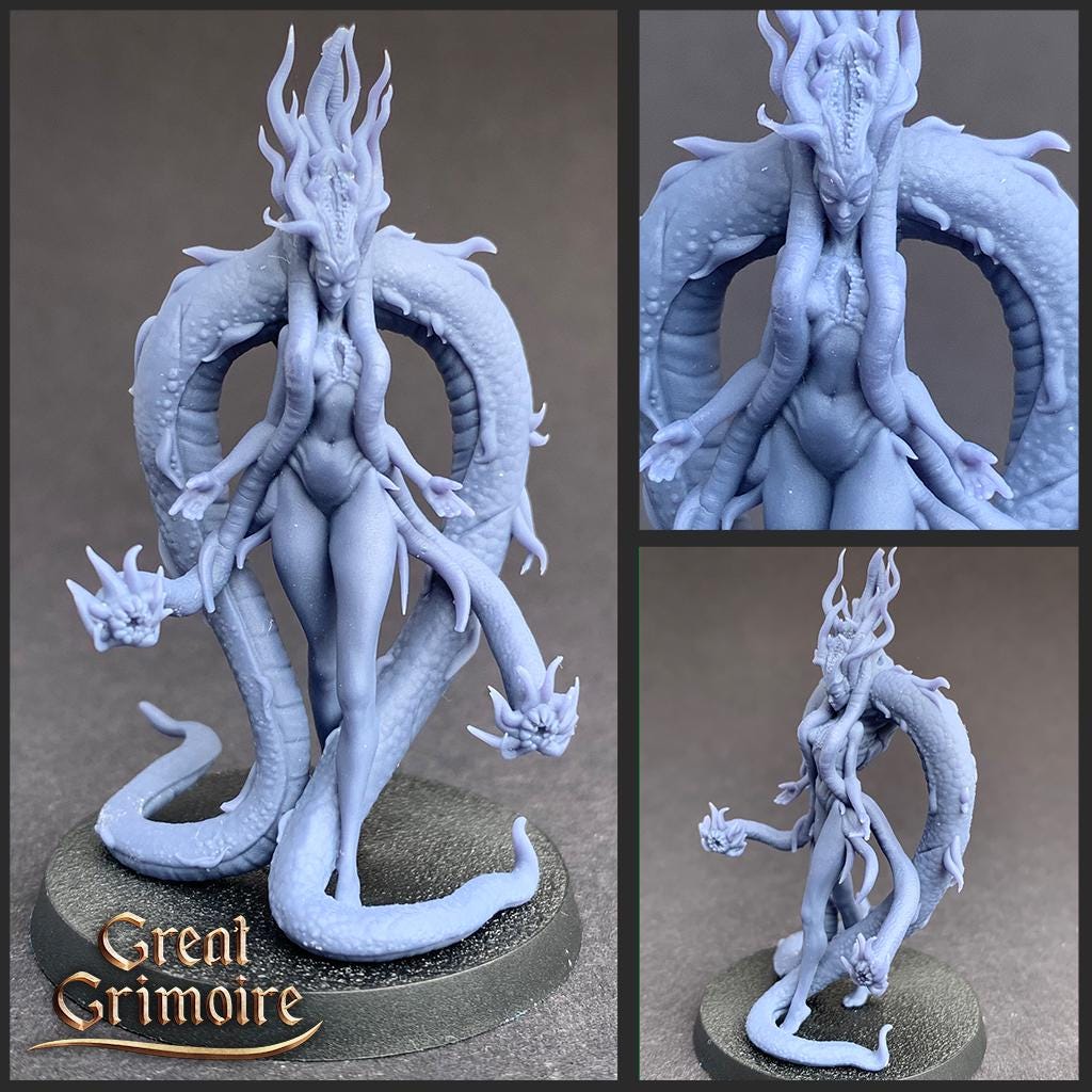 Vortex Harbinger Abyss Miniature, Grimoire 12k Resin Model