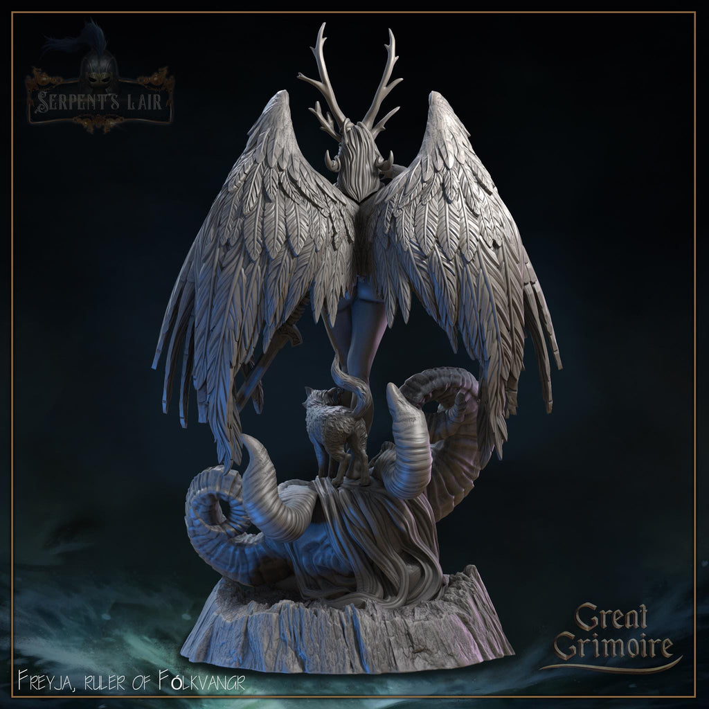 Freyja Ruler of Fólkvangr Miniature, Grimoire Resin Model