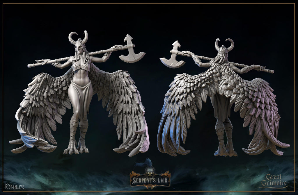 Grimoire Valkyries Miniatures, Choosers of the Slain, 12K Resin Prints
