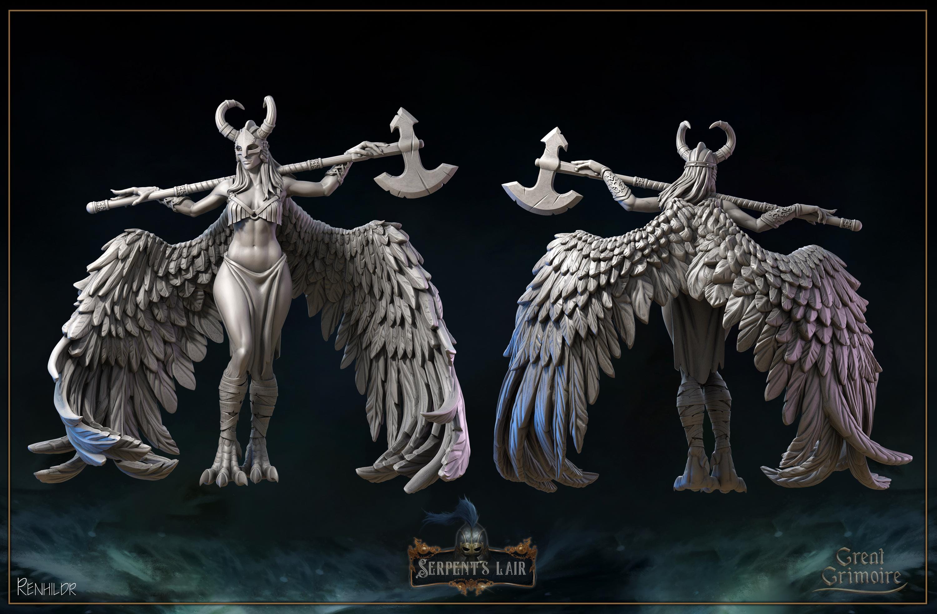 Grimoire Valkyries Miniatures, Choosers of the Slain, 12K Resin Prints