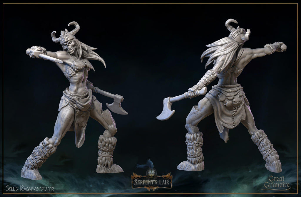 Undead Viking 5 Model Bundle – 12k Resin Miniature – Great Grimoire