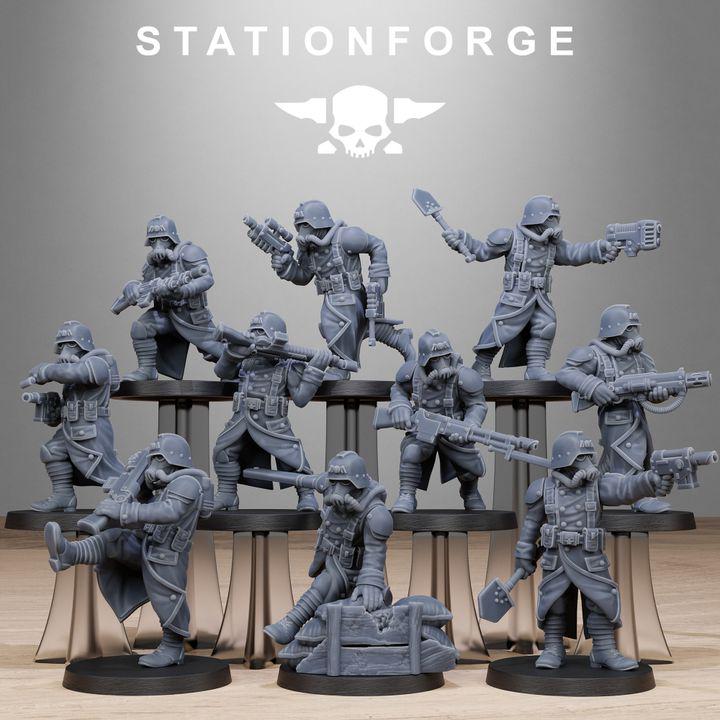 GrimGuard Shovel Trenches 10 models - in 12k - Station Forge