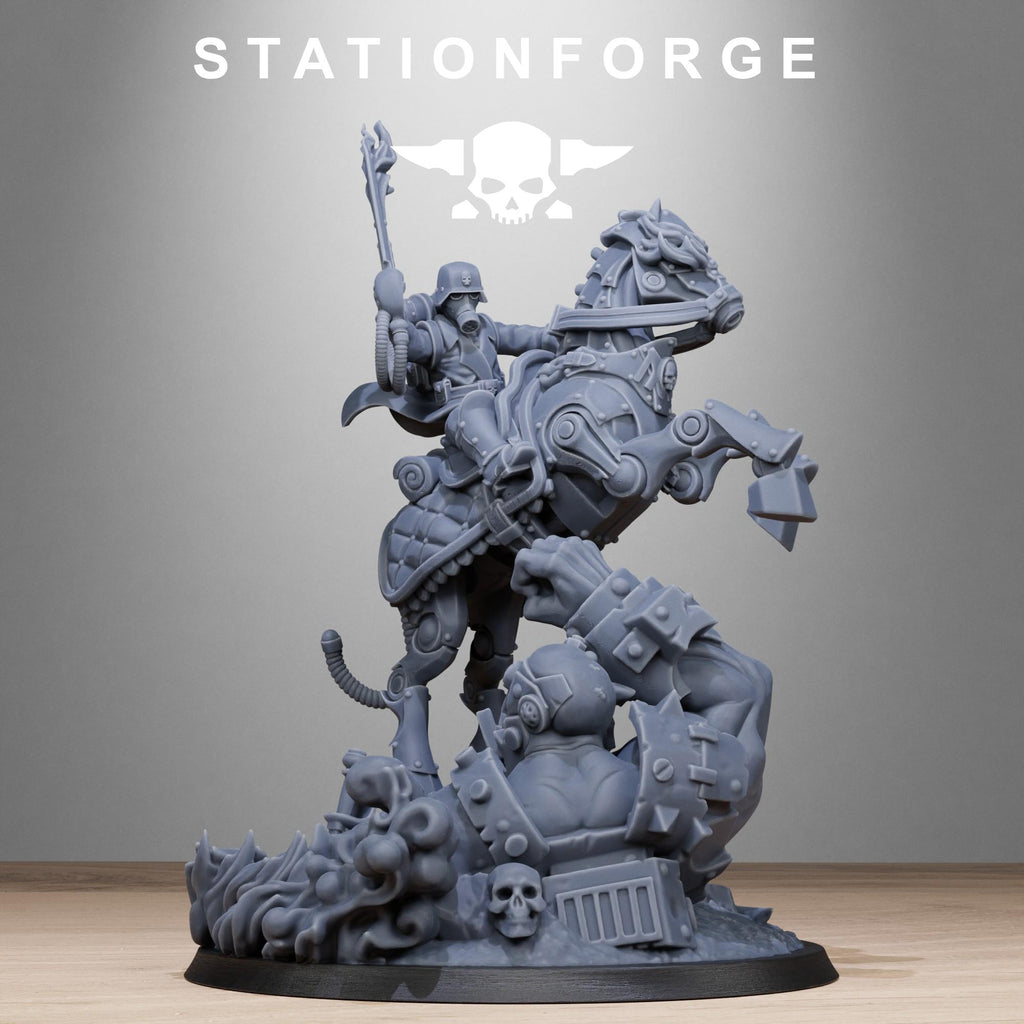 Grimguard Officer Horseman Modular - in 12k-  by Station Forge