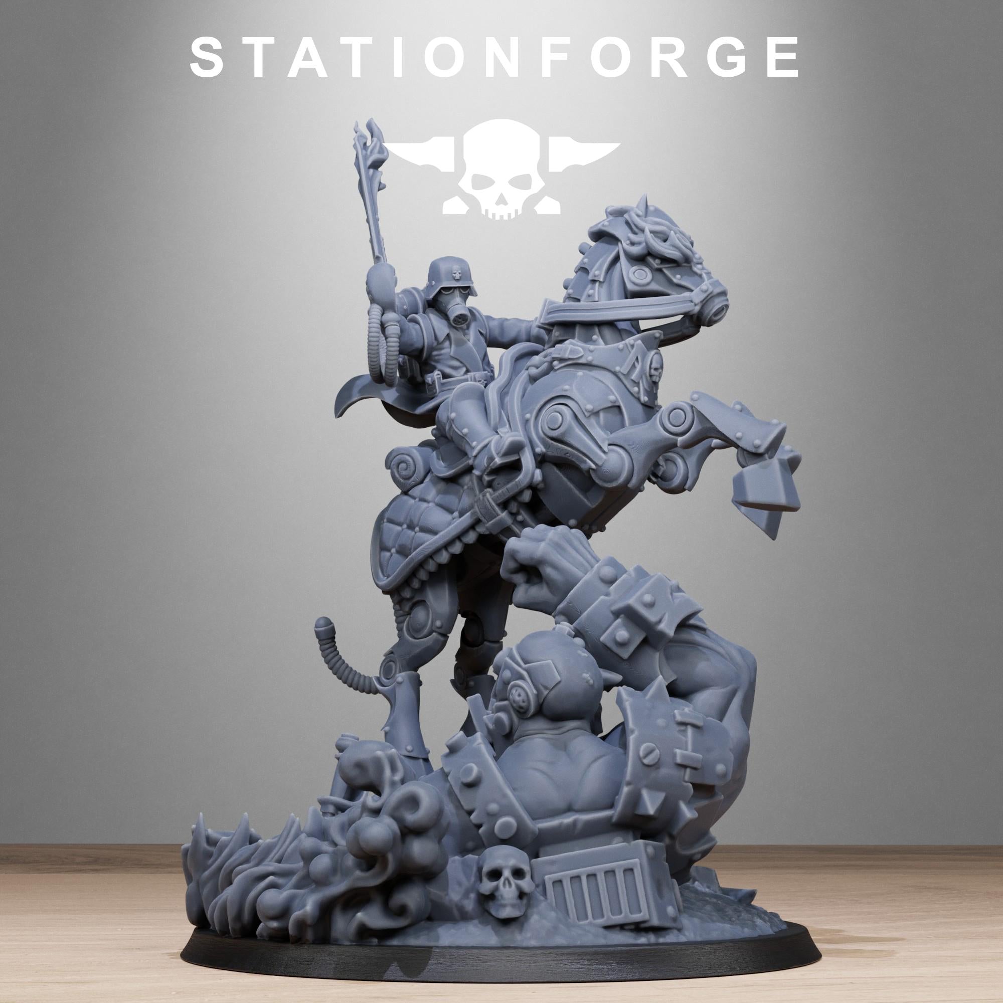 Grimguard Officer Horseman Modular - in 12k-  by Station Forge