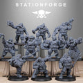 Grimguard Jungle Fighter Mutants  10 Models - in 12k - Station Forge