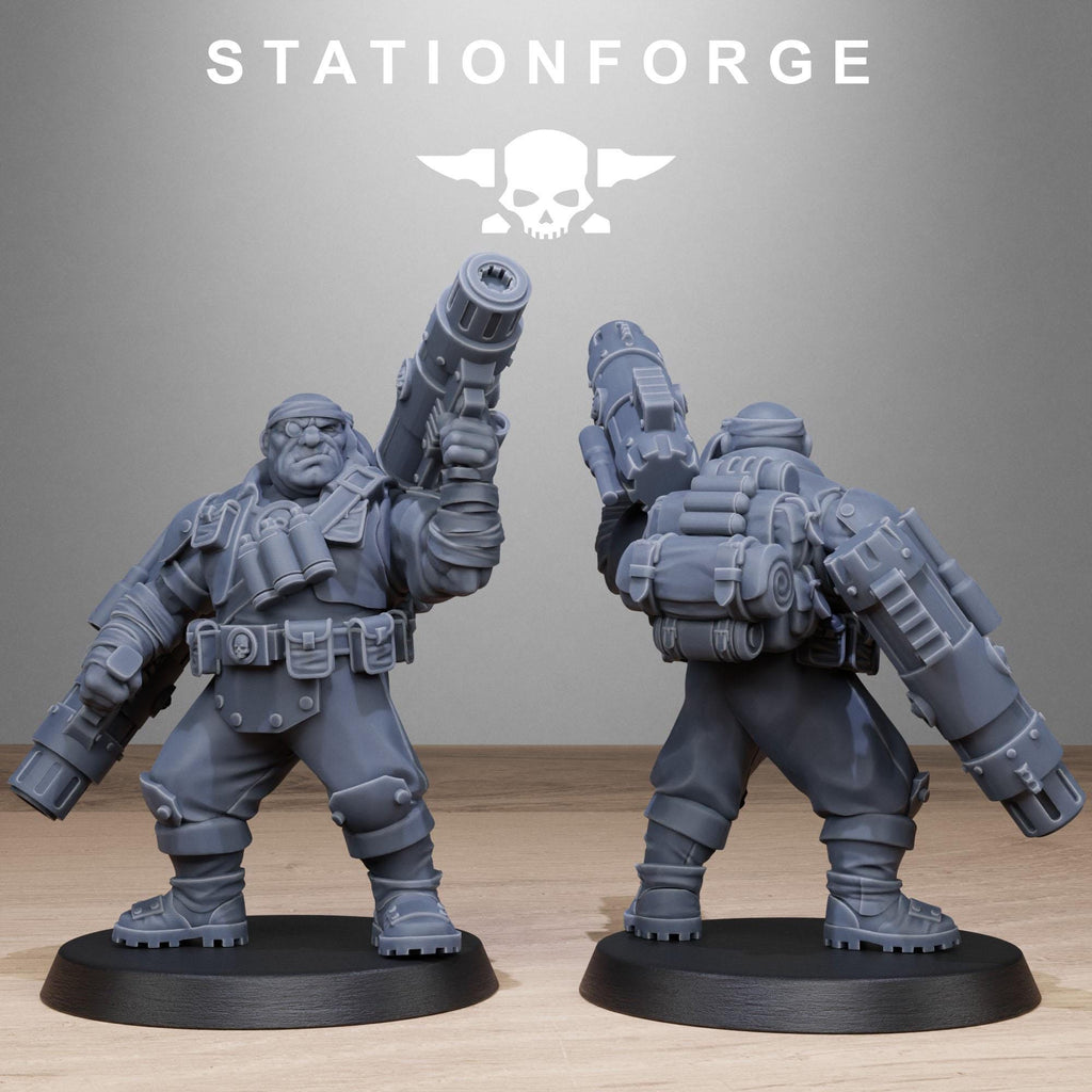 Grimguard Jungle Fighter Mutants  10 Models - in 12k - Station Forge