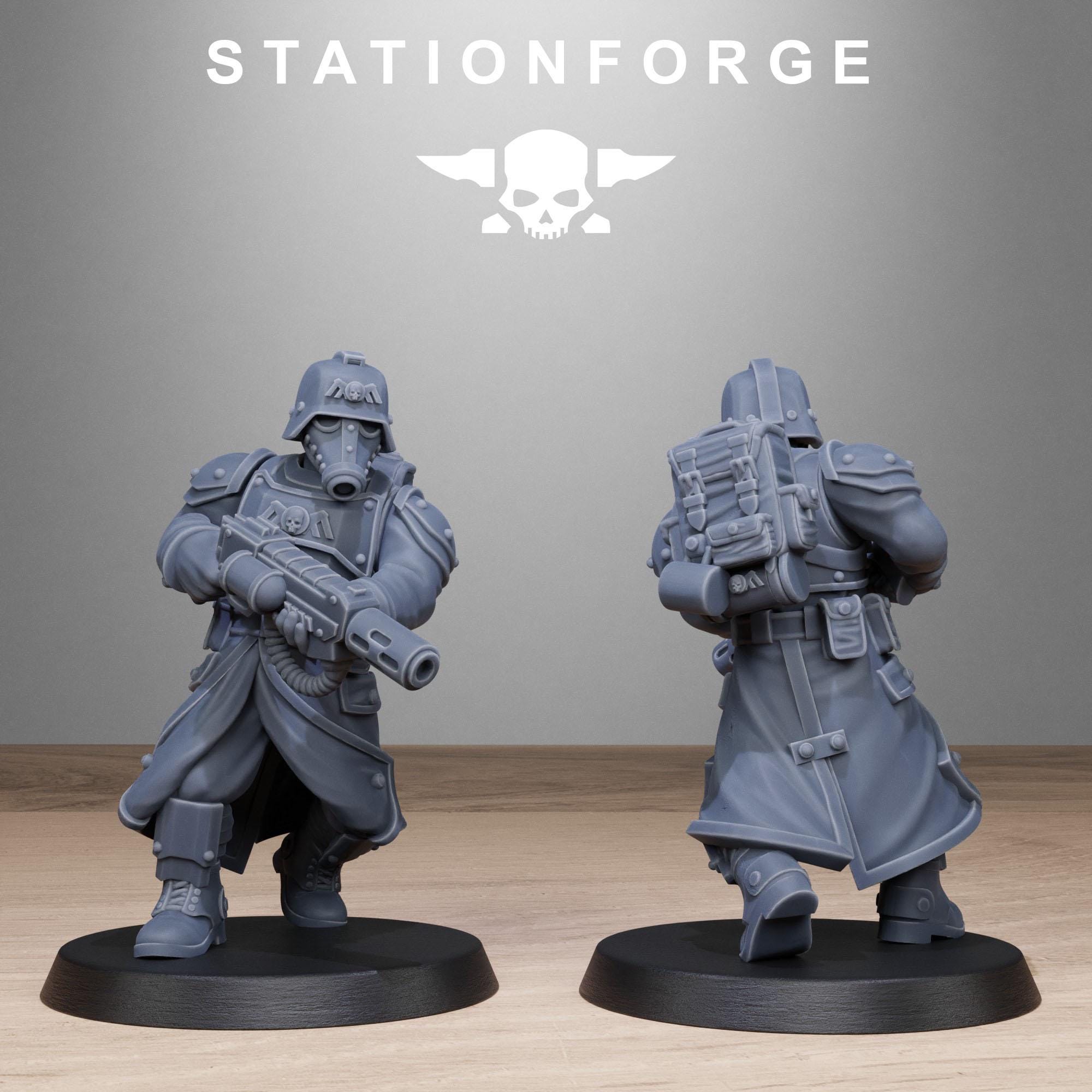Grimguard Vigils 10 Models  - in 12k - by Station Forge