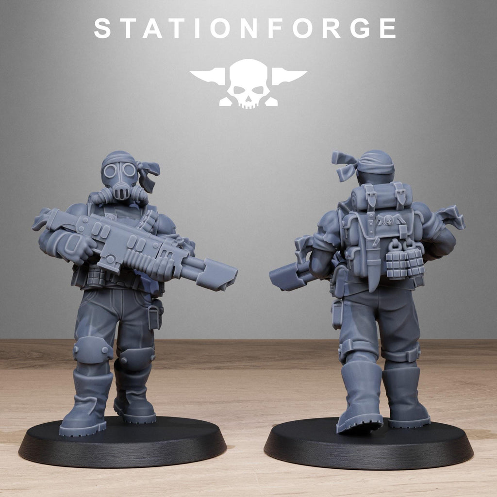 Grimguard Jungle Fighters 2.0  10 Models - in 12k - by Station Forge